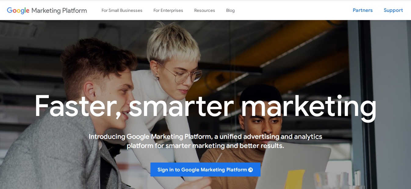 سایت پلتفرم بازاریابی گوگل