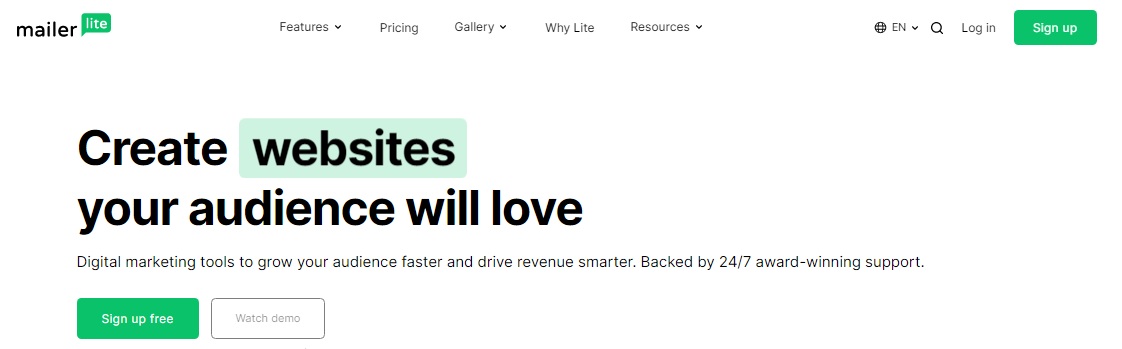 سرویس‌ ایمیل MailerLtie