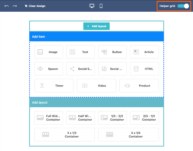ویرایشگر ایمیل Drag & Drop موسند