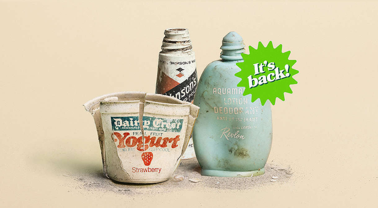 کمپین روابط عمومی Greenpeace با عنوان Plastic is Back