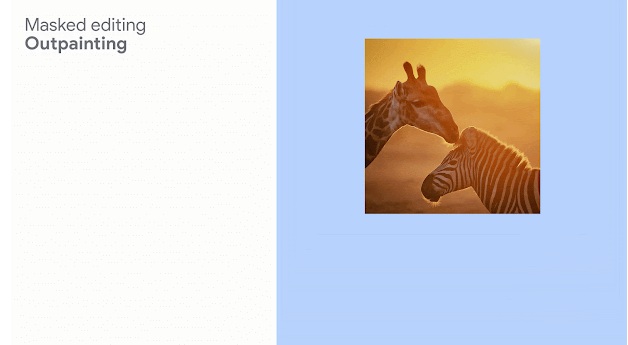 تکنیک Outpainting در Imagen3 تصویر یک