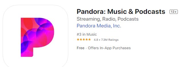 اپلیکیشن Pandora