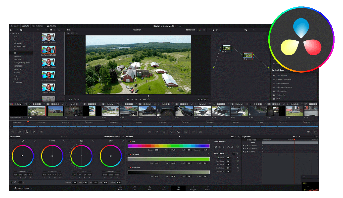 نرم‌افزارهای تدوین فیلم DaVinci Resolve