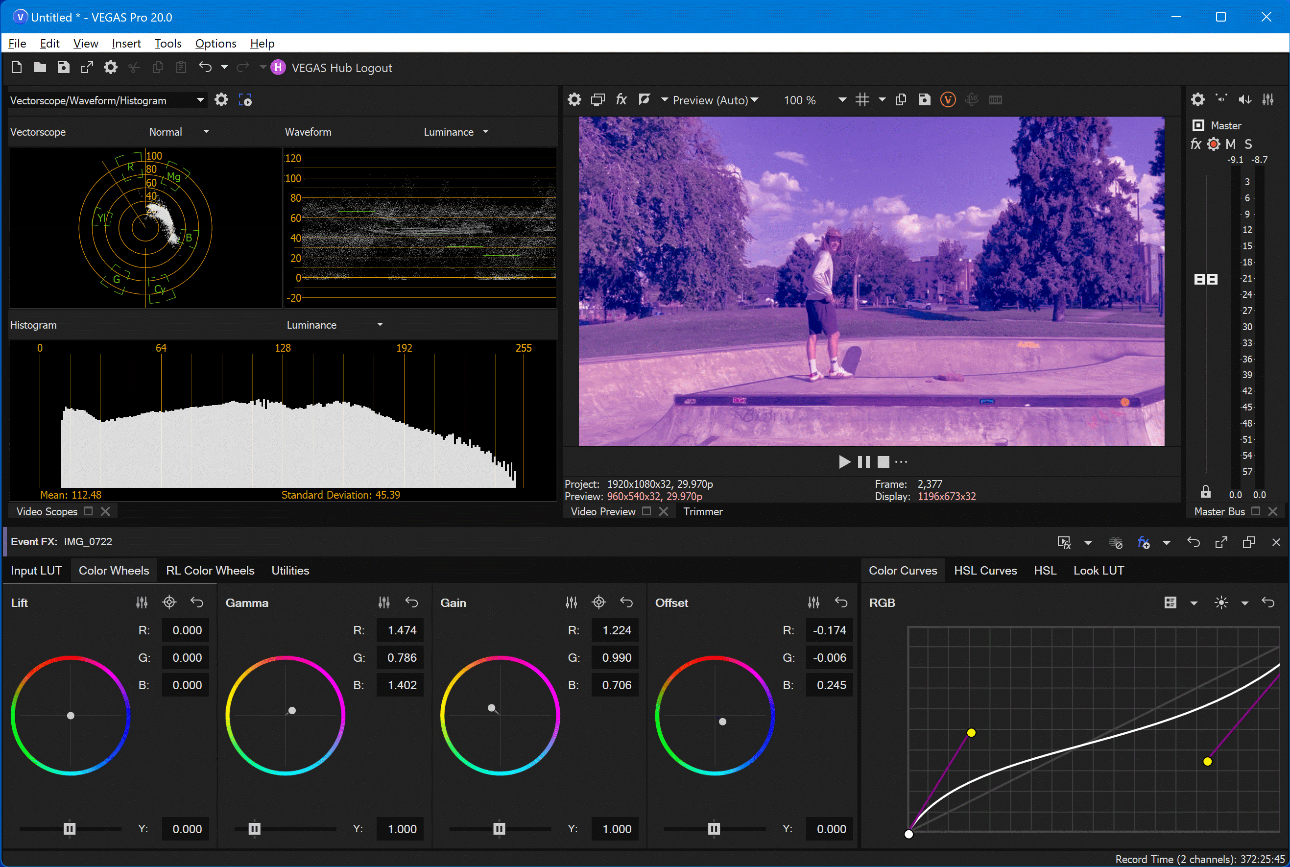 نرم‌افزار تدوین فیلم Sony Vegas Pro
