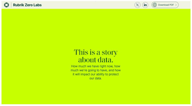 اسکرین شات اول Rubrik Zero Labs