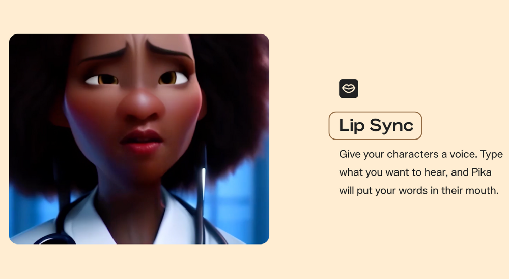 همگام‌سازی لب در هوش مصنوعی Pika