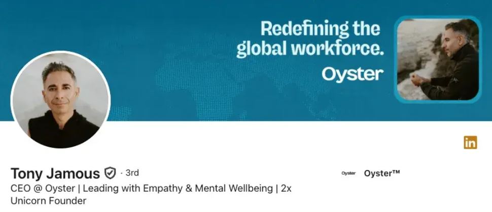 تصویر عنوان لینکدین تونی جاموس